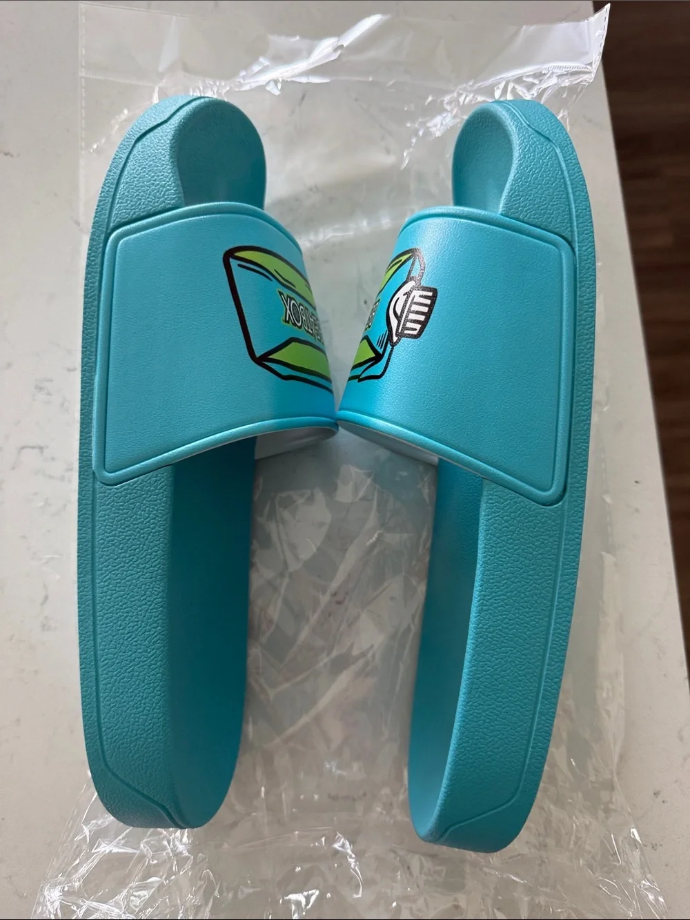 BEATBOX Teal Slide Sandals wine summer pool slides slippers slip ons 42 11 9 Uni
